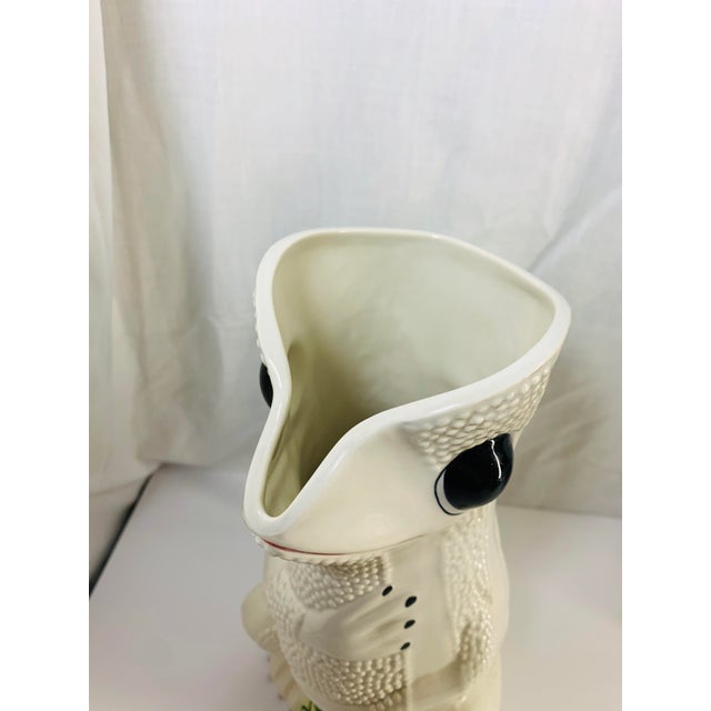 Vintage Mottahedeh Fine Porcelain Hobnail Frog Pitcher For Sale In Chicago - Image 6 of 9