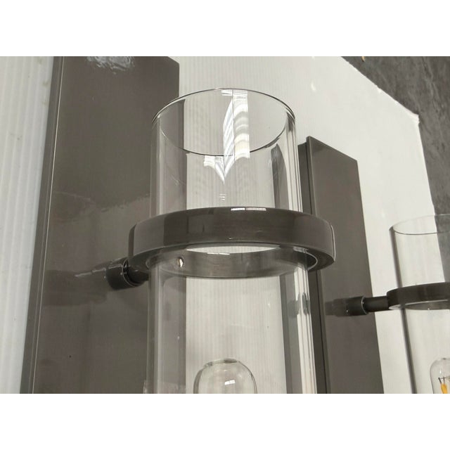 Silver Urban Electric Huntley Wall Sconces, Pair For Sale - Image 8 of 11