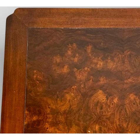 Mid 20th Century Vintage Drexel Heritage Ming Treasure Burlwood Asian Modern Side Table For Sale - Image 5 of 18
