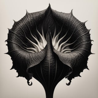 Dipsacus Strigosus Flower No. 2 — Black and White Vintage Botanical Photography Print For Sale