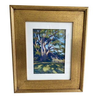1990s "Pisgah Pike Tree Group" Landscape Pastel Drawing, Framed For Sale