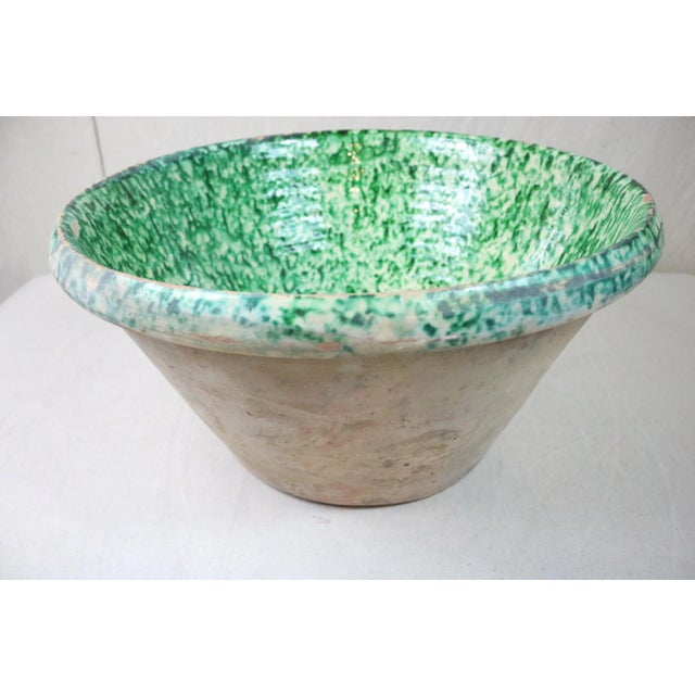 Italian Late 19th Century Italian Pottery Milk Bowl For Sale - Image 3 of 9