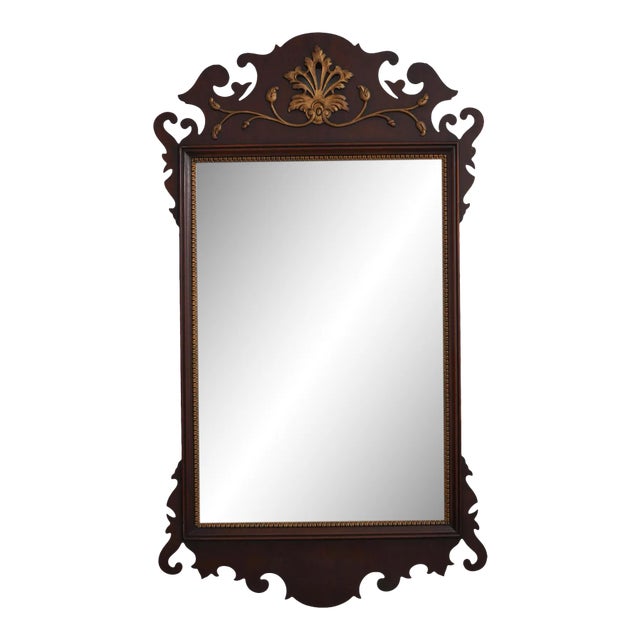 Kindel Vintage Chippendale Mahogany Mirror For Sale