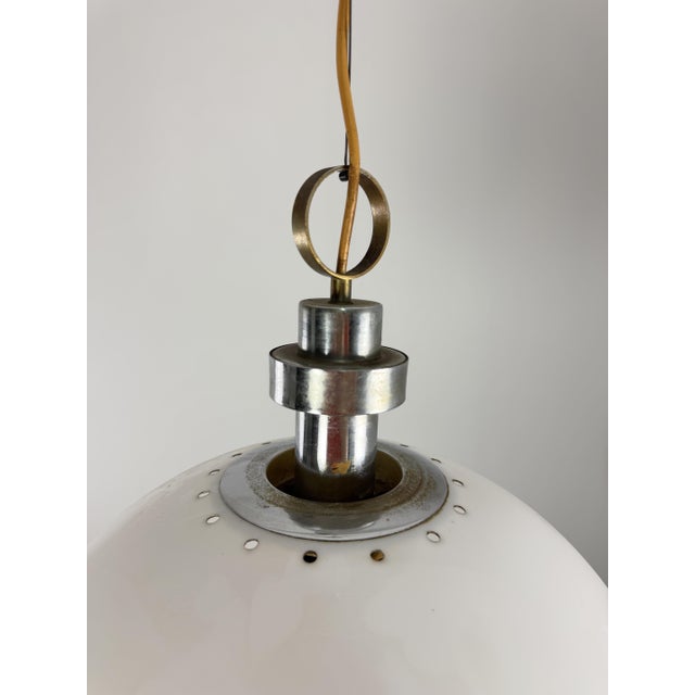 Large Three-Light Acrylic Glass Pendant Lamp, 1960s For Sale - Image 12 of 14