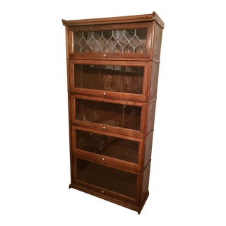 Traditional Solid Oak Barrister Cabinet For Sale