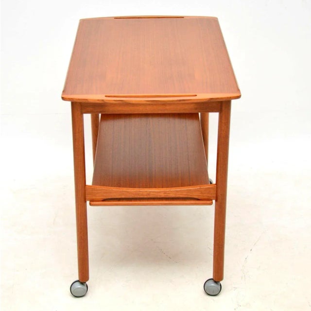 Vintage Danish Teak Drinks Trolley, 1960s For Sale - Image 4 of 8