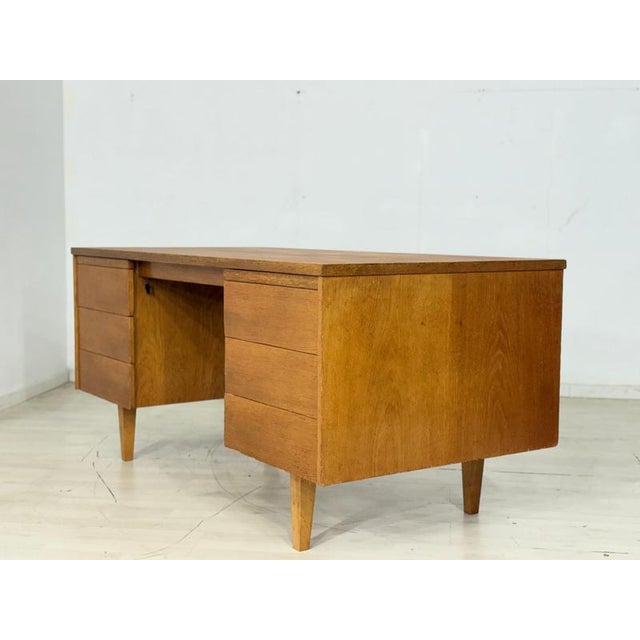 Vintage Freestanding Desk in Oak from Ikea, 1960s For Sale - Image 11 of 17