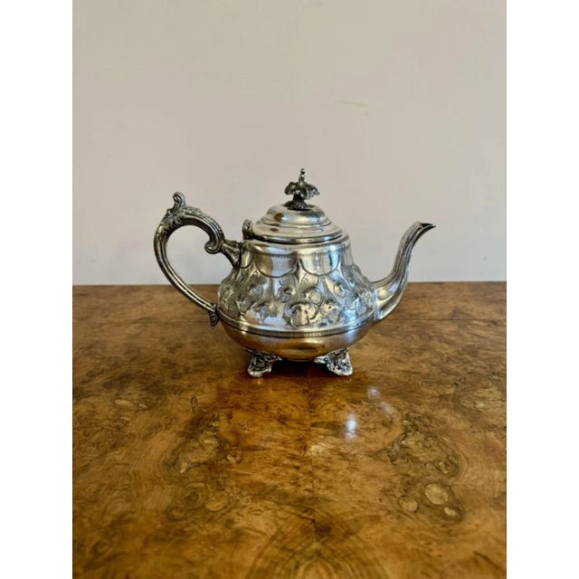 Late 19th Century Antique Victorian Tea Set, 1880, Set of 4 For Sale - Image 5 of 8