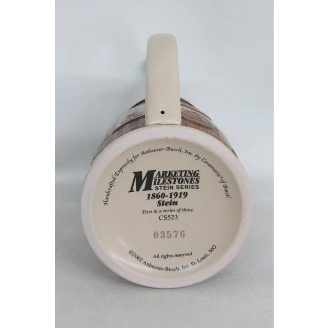 Anheuser Busch Marketing Milestone Series 1860-1919 Stein in a Box For Sale - Image 10 of 11