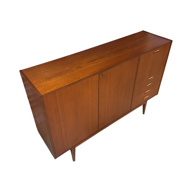 Swedish Teak Highboard, Sweden, 1960s For Sale - Image 6 of 8