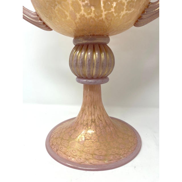 Millefiore Murano Glass Urn For Sale - Image 4 of 7