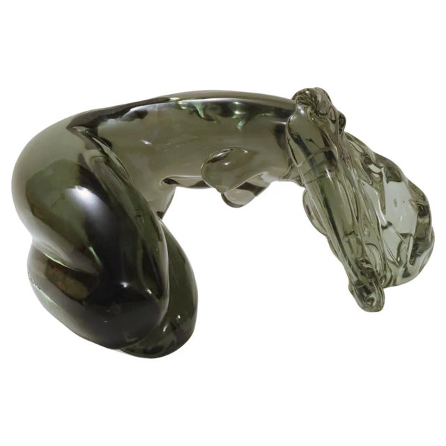 Mid 20th Century Murano "Vergogna Distesa" Glass Sculpture by Lorenado Rosin For Sale - Image 10 of 10
