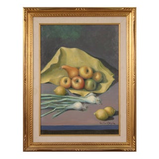 Valentino Ghiglia, Still Life, 1940, Oil on Canvas For Sale