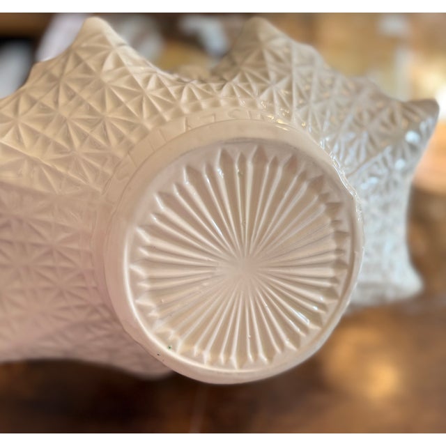 Original Hand-Painted 1975 Ceramic Basket For Sale - Image 9 of 18