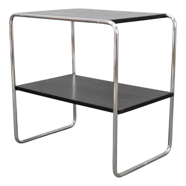 Bauhaus Model B12 Tubular Console Table attributed to Marcel Breuer, Former Czechoslovakia, 1930s For Sale