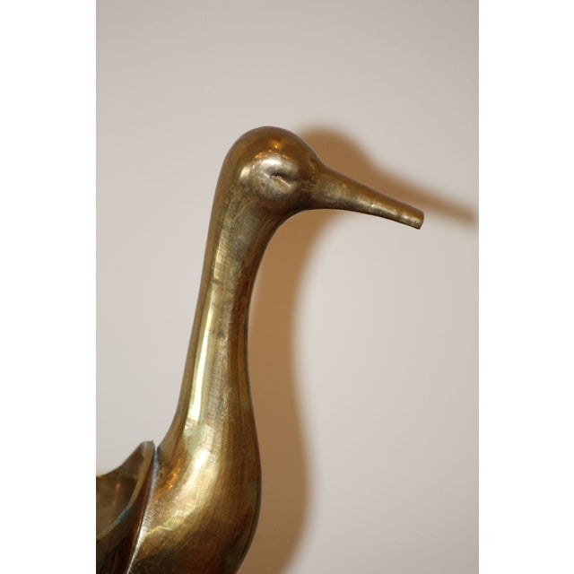 Metal Mid-Century Brass Footed Duck Catchall Bowl / Dish For Sale - Image 7 of 8