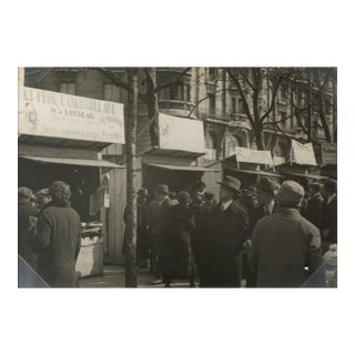 Antique Show in Paris, Silver Gelatin Black and White Photography, April 1927 For Sale