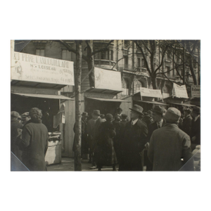 Antique Show in Paris, Silver Gelatin Black and White Photography, April 1927