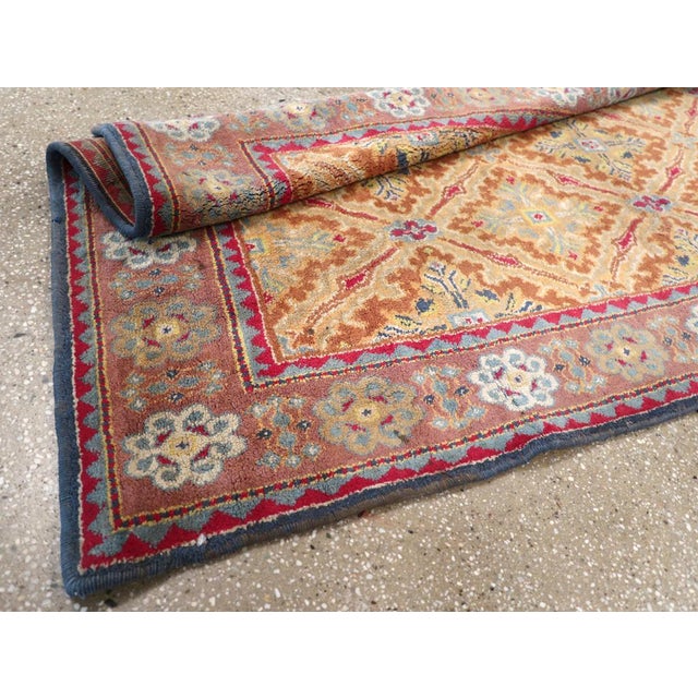 Rose Galerie Shabab Collection Mid-20th Century Indian Cotton Agra Accent Rug For Sale - Image 8 of 8