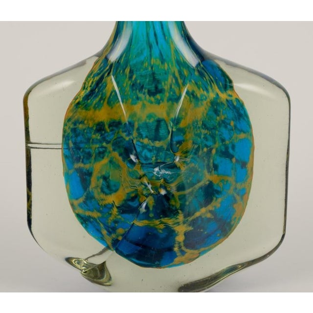 Malta Art Glass Vase, 1970s For Sale - Image 3 of 10