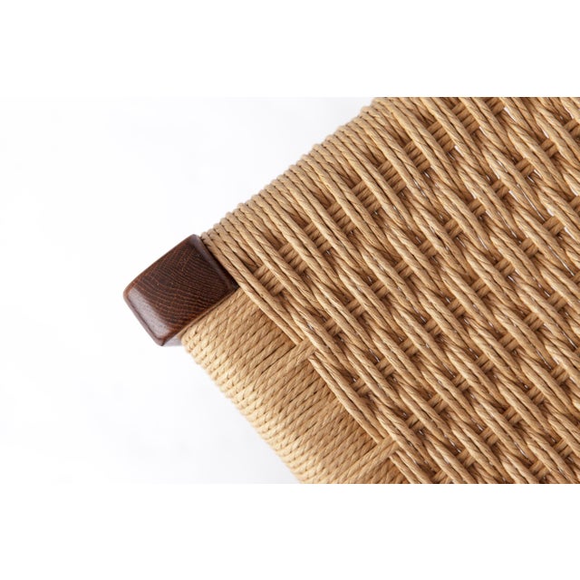 Mid-Century Danish Model 71 Chair in Dark Oak and Cord by Niels Otto (N. O.) Møller for J.L. Møllers, 1960s For Sale - Image 6 of 10