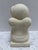 Off-white Whimsical Stone Pottery Asian Hippie Monk With Flower For Sale - Image 8 of 8