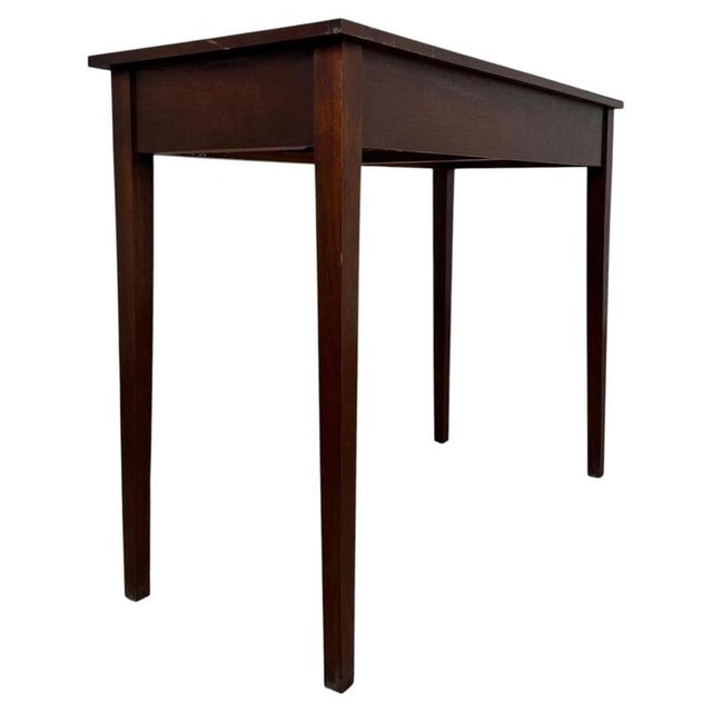 Gold Antique English Mahogany Writing Table For Sale - Image 8 of 12