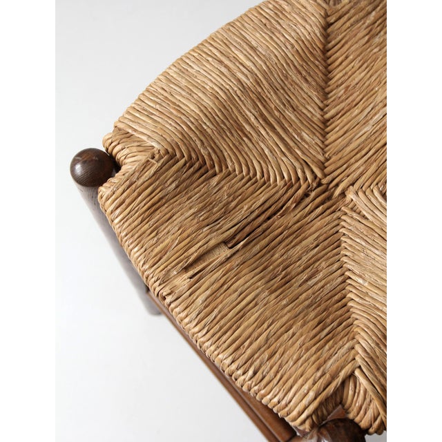 Mid-Century Rush Seat Stools Set of 4 For Sale - Image 11 of 18