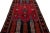 Beautiful Vintage Persian hand-knotted Wool runner rug with the red field. This Persian rug has a multicolor accents in...