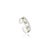 Sterling Silver August Birthstone Minimal Ring With Peridot & Zircon, Size 8 For Sale - Image 6 of 12