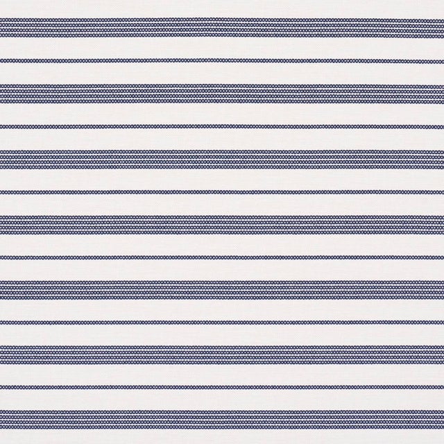 Contemporary SAMPLE - Schumacher Serra Mesa Indoor/Outdoor Stripe Fabric In Navy For Sale - Image 3 of 4