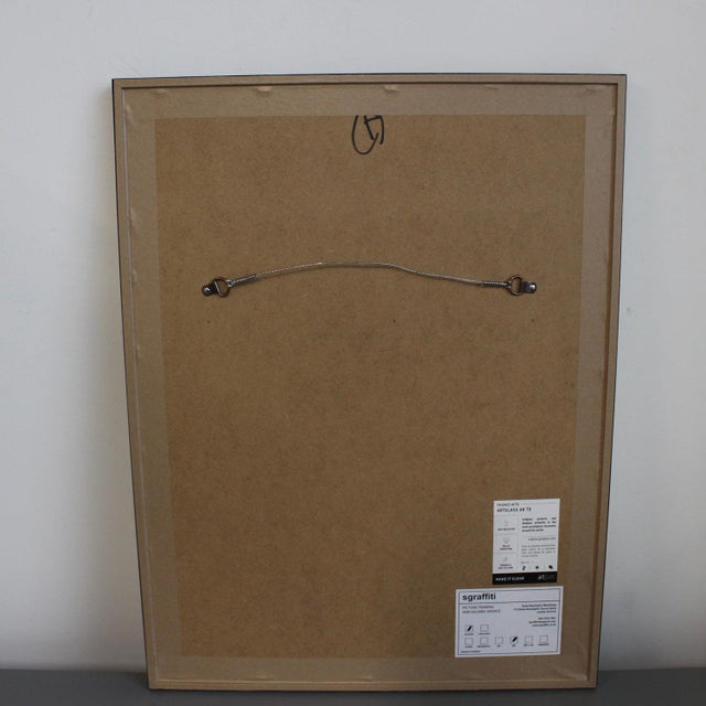 Japanese School Artist, Portrait of a Gentleman in Montmartre, Paris, 1972, Mixed Media on Paper For Sale - Image 14 of 15