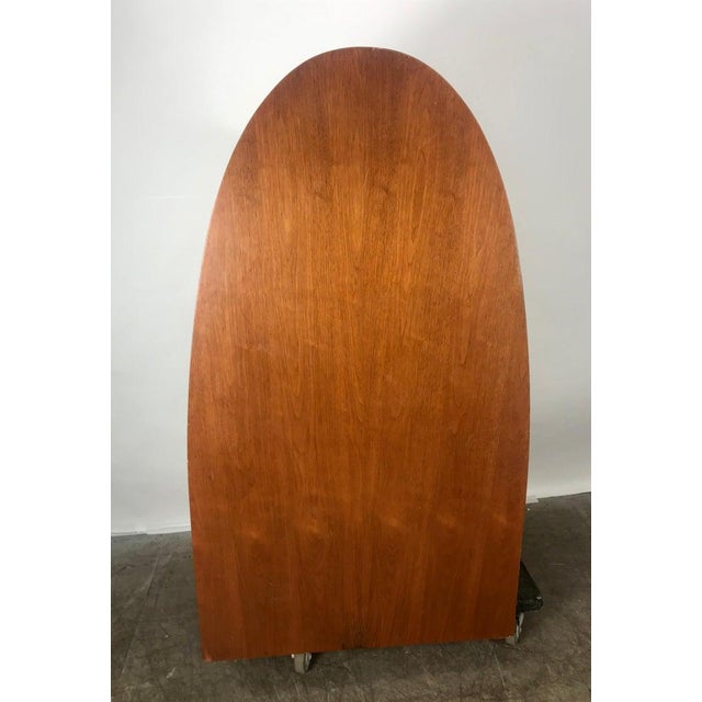Mid 20th Century Mid-Century Half Oval Shaled Partners Desk by Miller Desk & Safe Co. For Sale - Image 5 of 10
