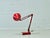 Mid-Century Articulated Desk Lamp in Red, 1970s For Sale - Image 15 of 17
