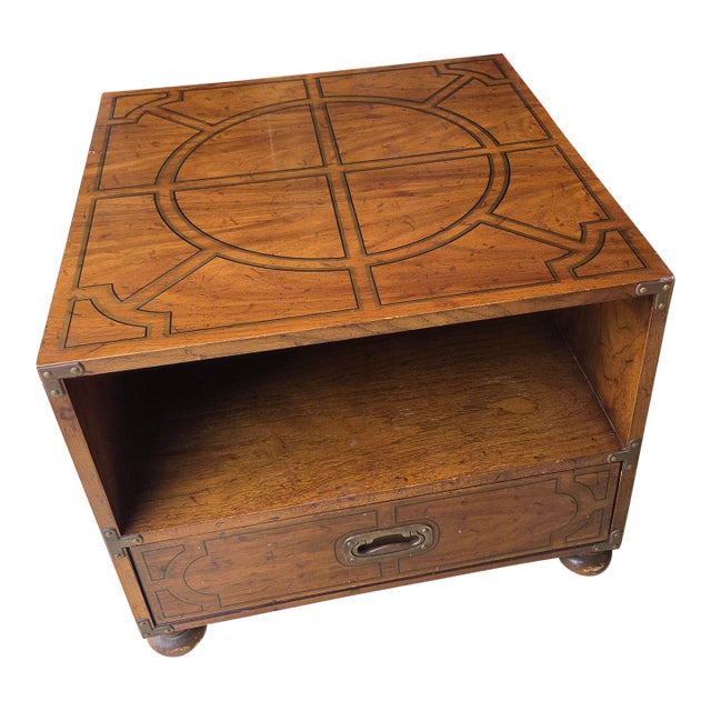 Drexel Oxford Square End Table or Commode For Sale