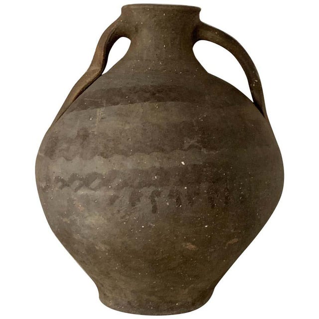 18th Bridal Jug Grey Picher "Cantaro" From Calanda, Spain, Terracotta Vase For Sale - Image 12 of 12