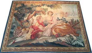 Antique French Wall Hanging Tapestry
