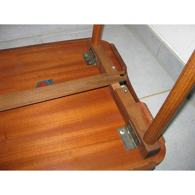 Folding Teak and Oak Serving Tray by Aase Dreieri Ganddal, Norway, 1960s For Sale - Image 9 of 18