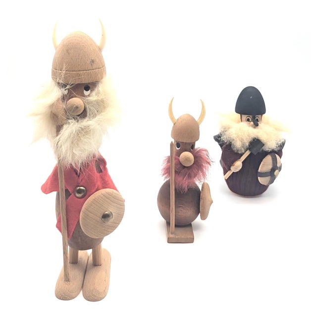 Vintage Danish Norsemen Viking Figurines, Set of 3 For Sale In Miami - Image 6 of 11