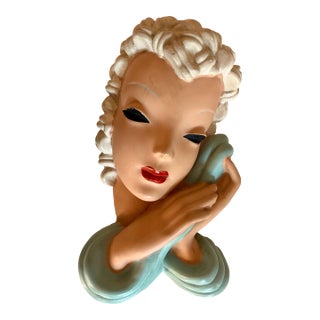 Vintage Alexander Backer Chalkware Wall Hanging For Sale