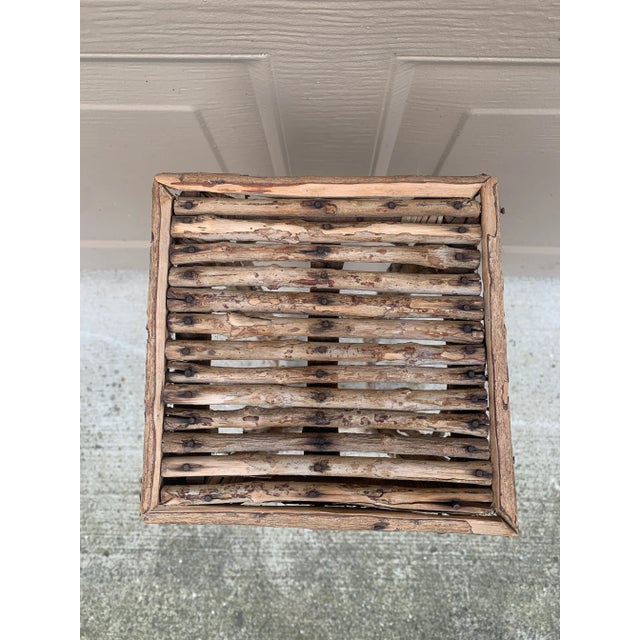 Brown Vintage American Rustic Twig Drinks Table For Sale - Image 8 of 12