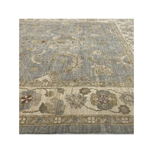 Gray Handwoven Pakistani Peshawar Area Rug 6x9 For Sale - Image 8 of 12