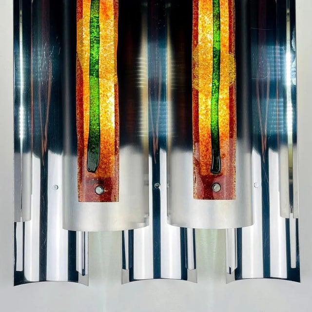 Mid-Century Modern Large Wall Lamp by Angelo Brotto for Esperia, Italy, 1970s For Sale - Image 3 of 13