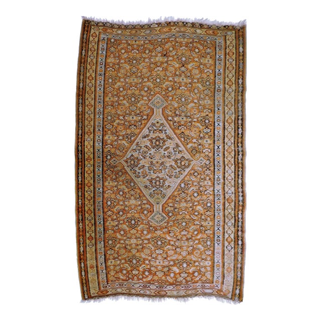 1920s Antique Persian Senneh Kilim Flatweave. 4'x 5'10" For Sale