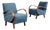 H-410 Lounge Chairs attributed to Jindrich Halabala for Up Závody, 1930s, Set of 2 For Sale