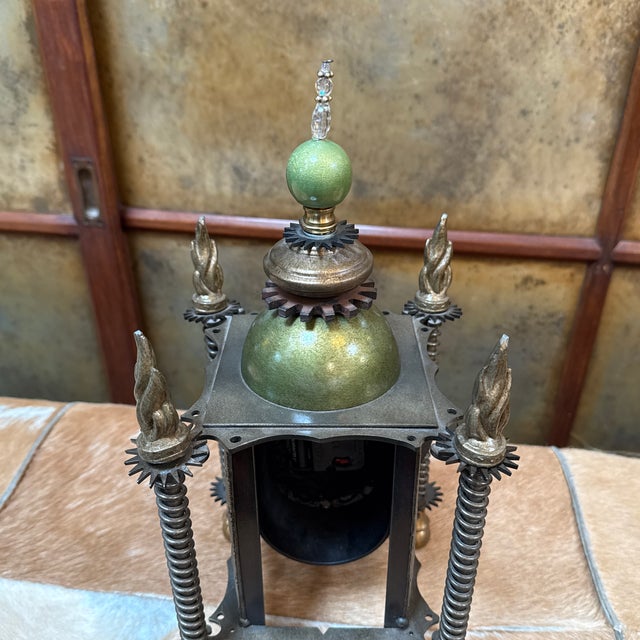 Luna Bella Skeleton Mantle Clock For Sale - Image 9 of 12