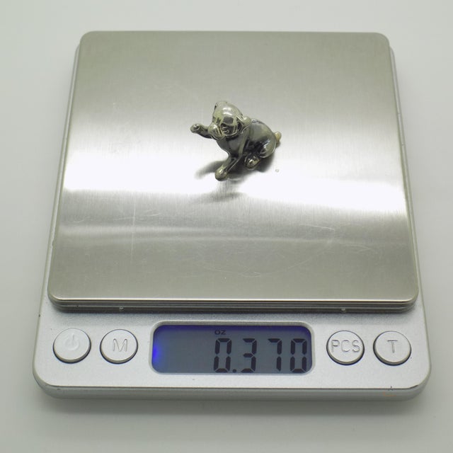 Vintage Italian Genuine Silver 800 Puppy Dog Figurine by Sorini, Arezzo, 1980s For Sale - Image 13 of 15