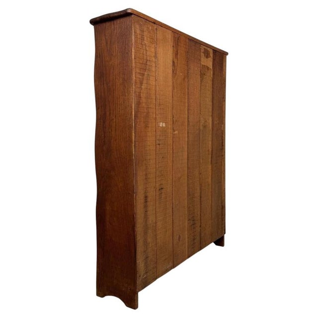 Gold 20th Century Oak Bookcase with Open Shelving For Sale - Image 8 of 10