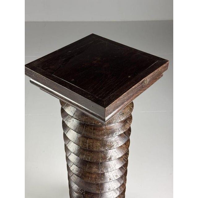 French Column Press in Wood, 1900s For Sale - Image 3 of 15