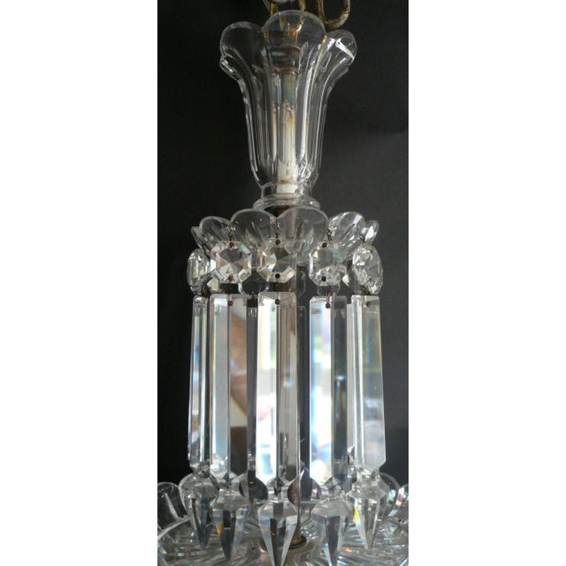 Metal Mid-19th Century English Cut Crystal Chandelier by F. & C. Osler For Sale - Image 7 of 8